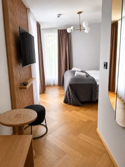 Dubbelrum, möblering och textil