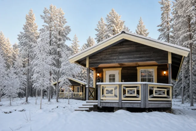 Minivilla, fullt utrustad villa med wc/dusch och kök