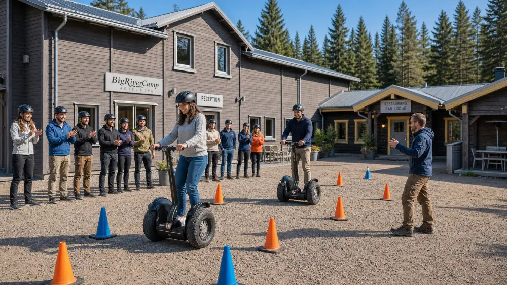 Experience, guidad aktivitet, teamet i rörelse