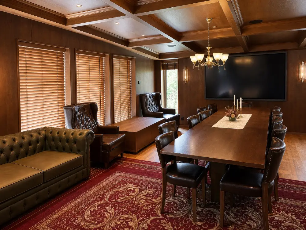 Private retreat, privat konferensrum och eget spa