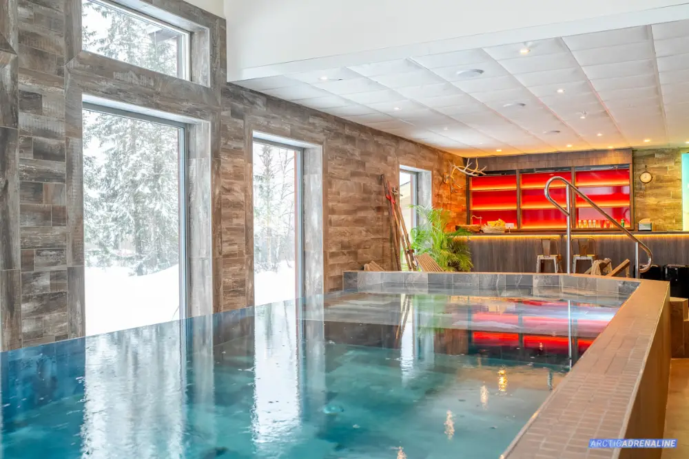 Privat bastu, levande ljus